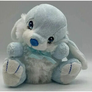 DanDee Collectors Choice Blue Rabbit Plush 2010 Small 7” Plush Stuffed Bunny Toy